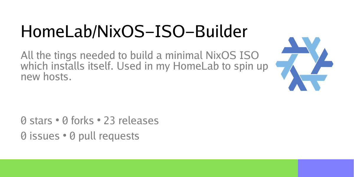 HomeLab/NixOS-ISO-Builder: All the tings needed to build a minimal ...